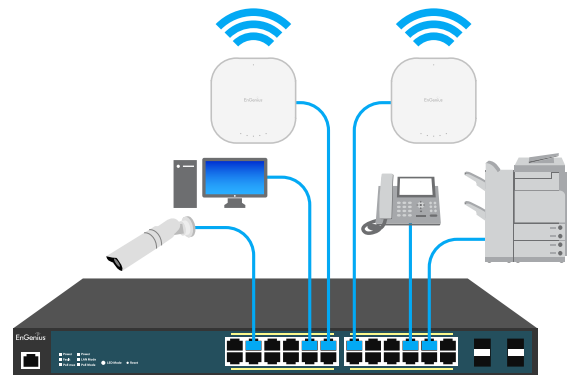 ENGENIUS EWS2910P Switch Poe Administrable De 8 Puertos Gigabit 8023 A